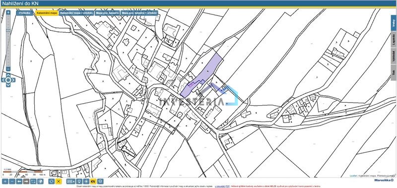 Prodej stavebního pozemku 3538 m², Březovice u Hořic v Podkrkonoší