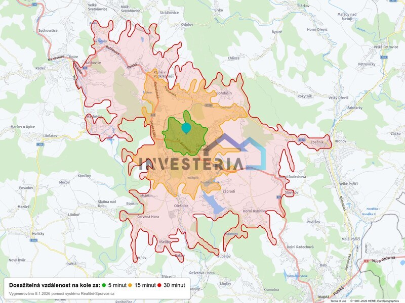 Prodej stavebního pozemku 2201 m², Červený Kostelec - Lipky